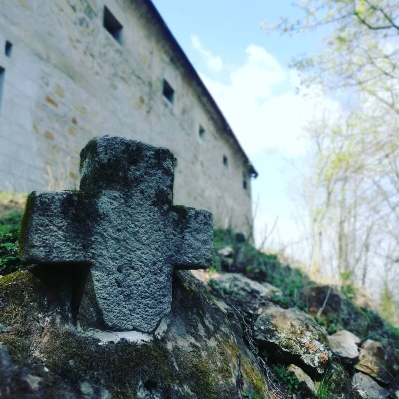 Grave Stone At Houska Castle