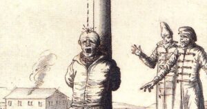Illustration Of Chinese Water Torture Victim
