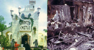 Haunted Castle Before Fire And After