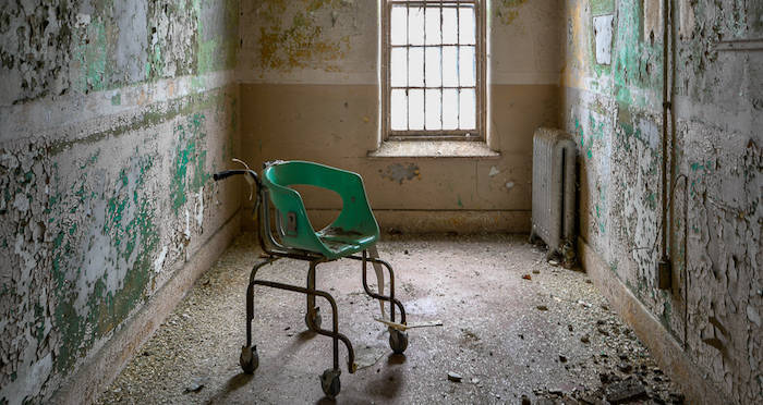 Old Chair At Willard Asylum