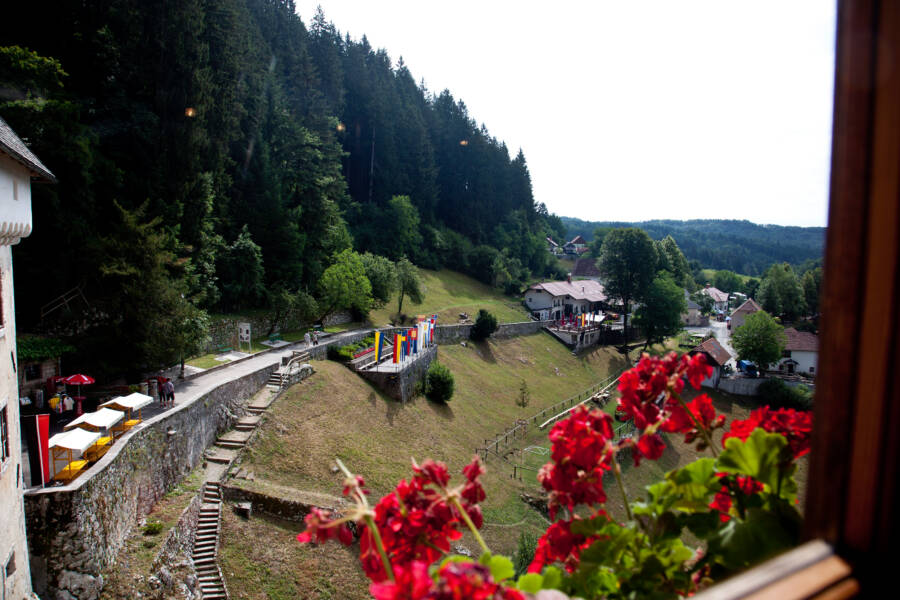 View From Predjama Castle