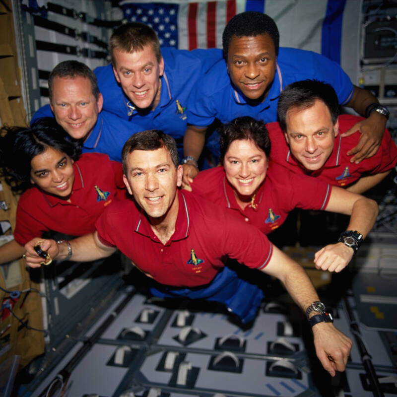 Columbia Crew Posing For Photo