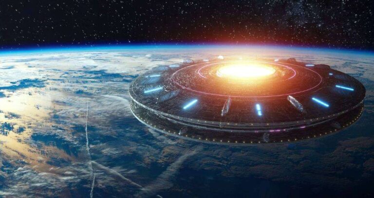 Alien Mothership Over Earth