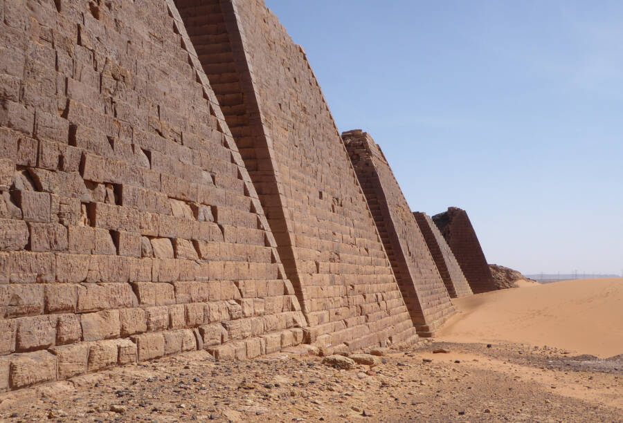 Meroe Pyramids Side View