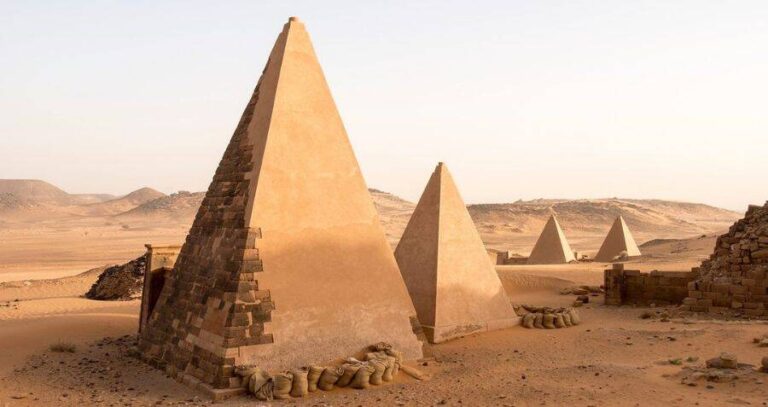 Reconstructed Nubian Pyramids