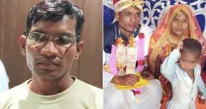 Sarju Markam Alongside Hemendra Merawi And Bride