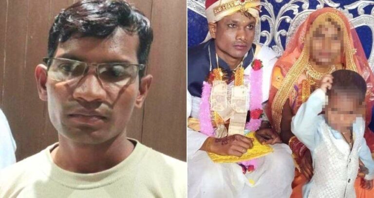 Sarju Markam Alongside Hemendra Merawi And Bride