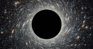 Stars Swirling Around A Black Hole