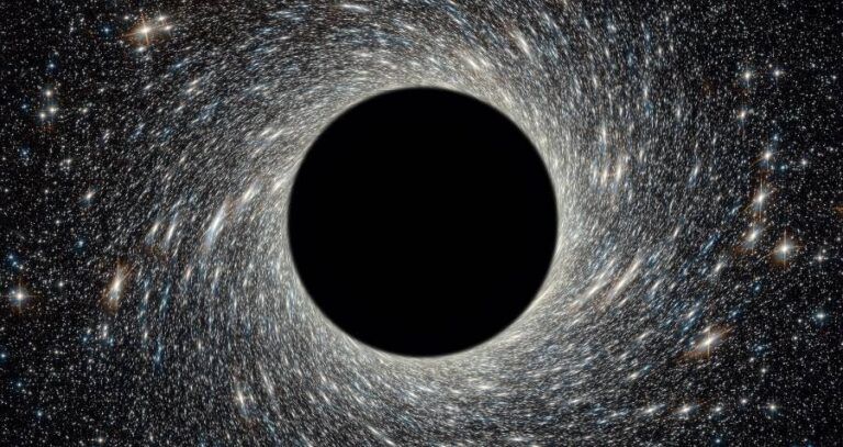 Stars Swirling Around A Black Hole