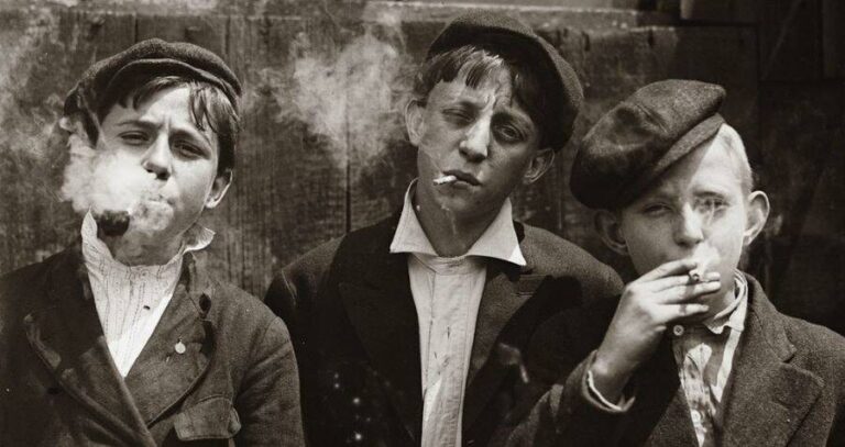 Three Boys Smoking