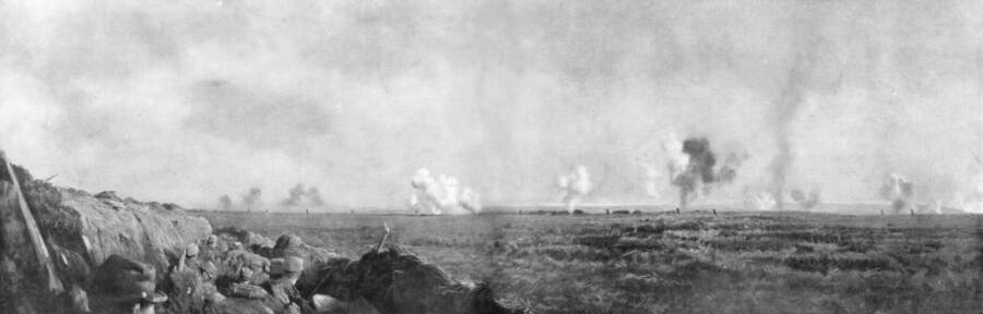 Front Line Around The Aisne
