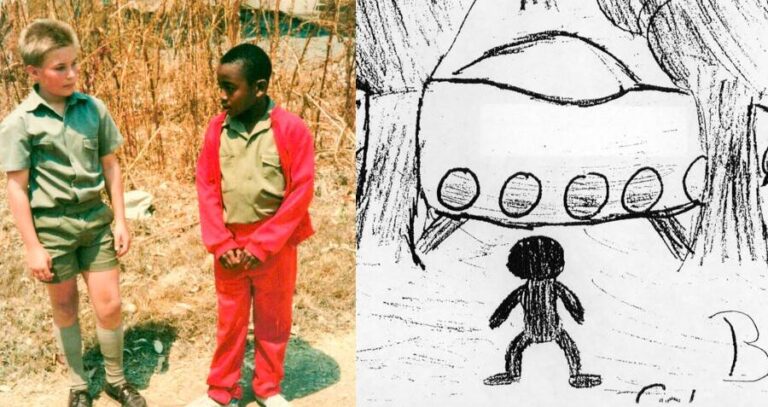 Students With Drawing