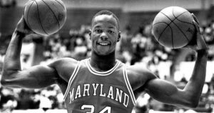 Len Bias With Basketballs