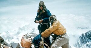 Edmund Hillary And Tenzing Norgay On Mountaintop