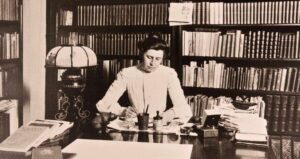 Ida Tarbell At A Desk