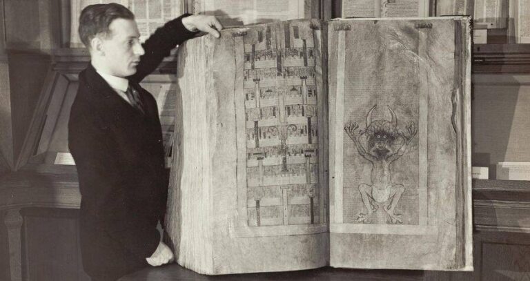 Man Next To Codex Gigas