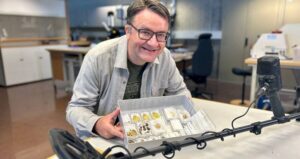 Erlend Bore With His Discovery