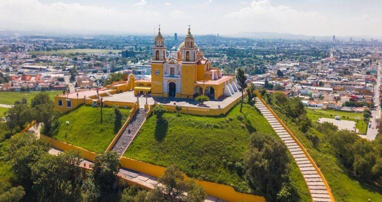 Aerial View Of Puebla Mexico