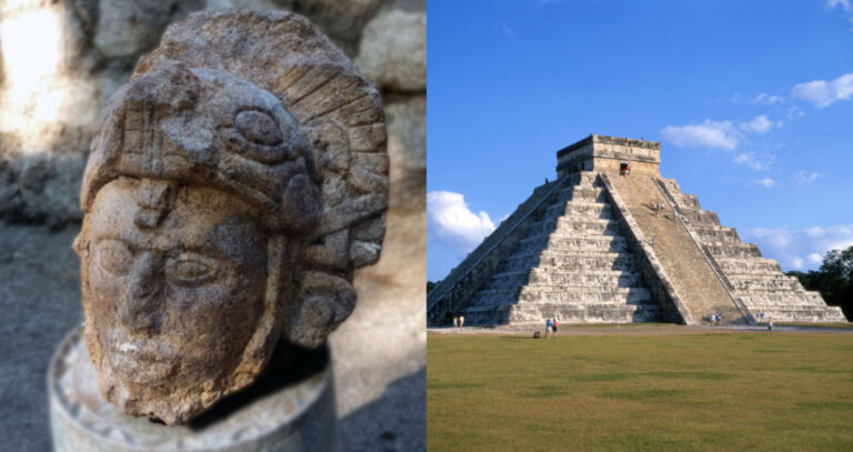Featured Snake Statue And Chichen Itza