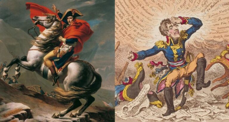 Napoleon Painting Alongside Little Boney Cartoon Featured