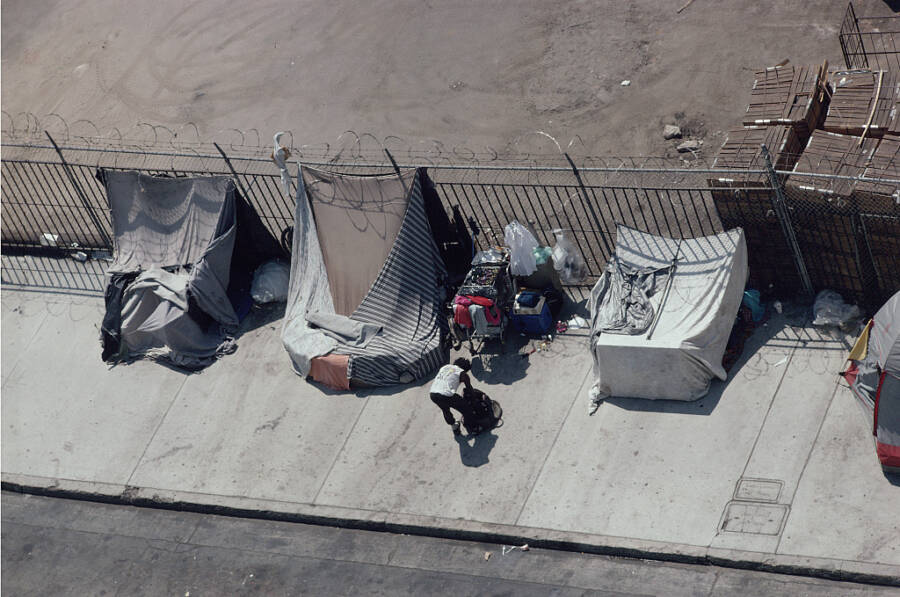Birds Eye View Of Skid Row
