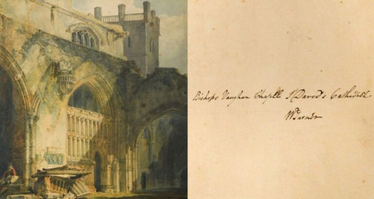 Jmw Turner Painting Alongside Signature Featured