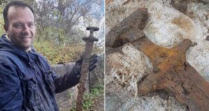 Trevor Penny Alongside Viking Sword Hilt Featured