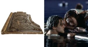 Titanic Door Alongside Scene From Film Featured