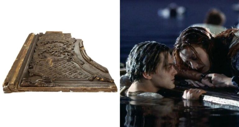 Titanic Door Alongside Scene From Film Featured